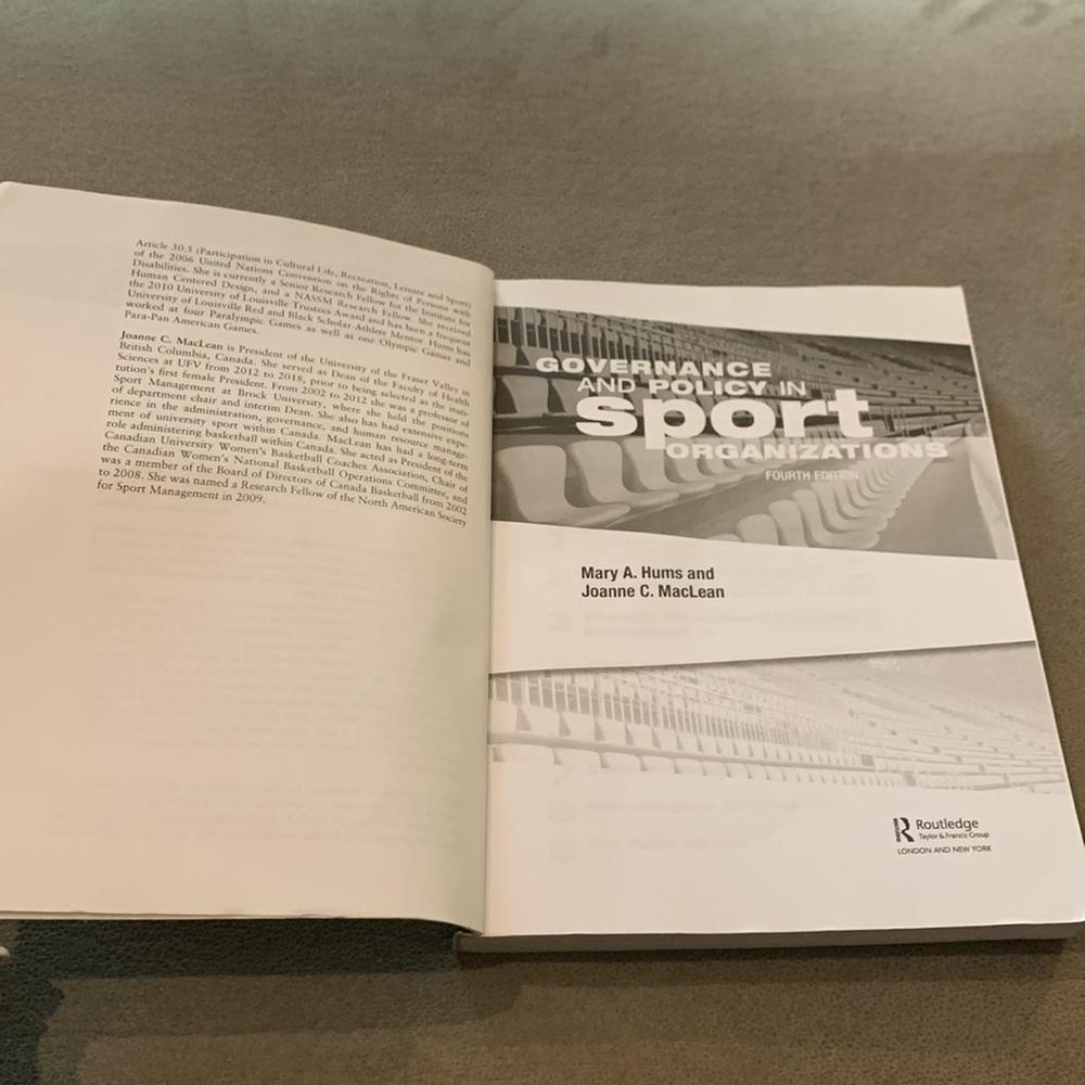 Governance and Policy in Sport Organizations Book - Picture 4 of 5